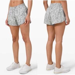 Lululemon Shorts Womens 8 Gray Tracker 4" City Breeze Alpine Athletic Run Gym